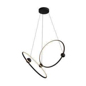 Isho LED Chandelier in Black