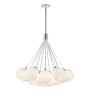 Bolla LED Chandelier in Opal Glass