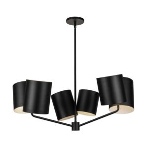 Keiko 6-Light Chandelier in Black