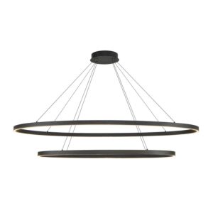 Ovale LED Chandelier in Black