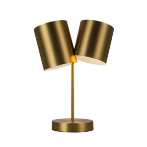 Keiko 2-Light Table Lamp in Brushed Gold