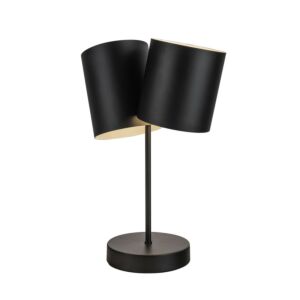 Keiko 2-Light Table Lamp in Black