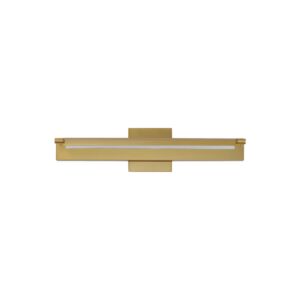 Bookkeeper 1-Light LED Wall Sconce in Natural Aged Brass