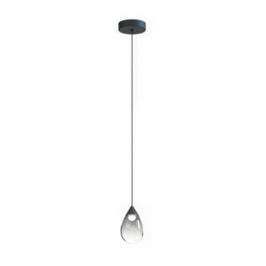 Dewdrop 1-Light LED Mini Pendant in Black