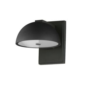 Cauldron 1-Light LED Outdoor Wall Sconce in Black