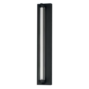 Fuse 1-Light LED Outdoor Wall Sconce in Black with Gold