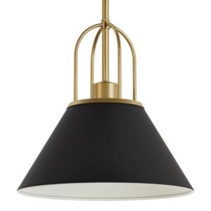 Carrington Isle 1-Light Pendant in Matte Black