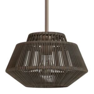 Brookhollow 1-Light Pendant in Sable Rattan