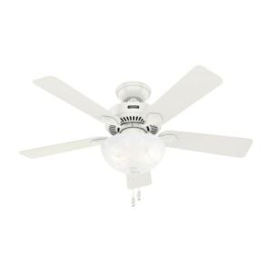 Swanson 2-Light 44" Hanging Ceiling Fan in Fresh White