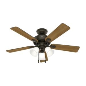 Swanson 3-Light 44" Hanging Ceiling Fan in New Bronze