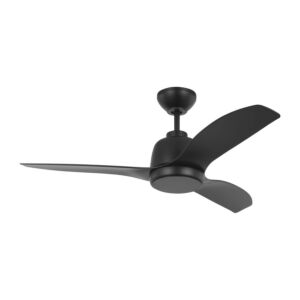 Avila 1-Light 44" Outdoor Ceiling Fan in Midnight Black