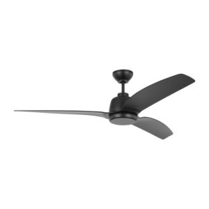 Avila 1-Light 60" Outdoor Ceiling Fan in Midnight Black