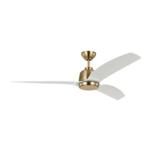 Avila 1-Light 60" Outdoor Ceiling Fan in Satin Brass