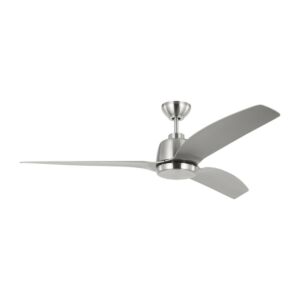 Avila 1-Light 60" Outdoor Ceiling Fan in Brushed Steel