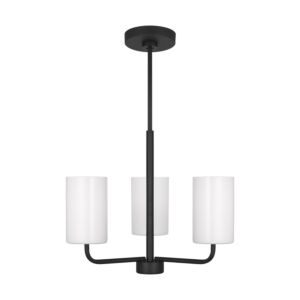 Rhett 3-Light Chandelier in Midnight Black