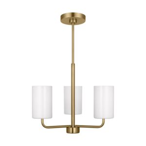 Rhett 3-Light Chandelier in Satin Bronze