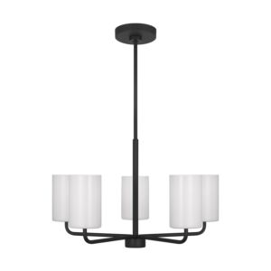 Rhett 5-Light Chandelier in Midnight Black