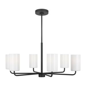 Rhett 6-Light Chandelier in Black