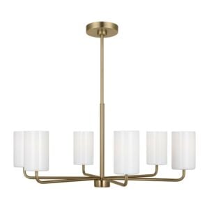 Rhett 6-Light Chandelier in Satin Bronze