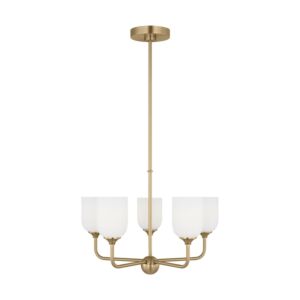 Emile 5-Light Chandelier in Satin Bronze