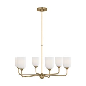 Emile 6-Light Chandelier in Satin Bronze