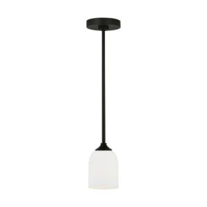 Emile 1-Light Mini Pendant in Midnight Black