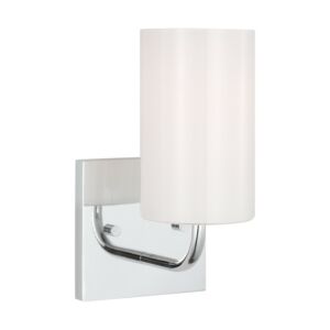 Rhett 1-Light Bathroom Vanity Light in Chrome