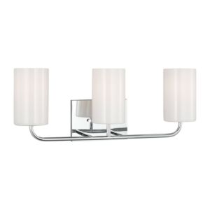 Rhett 3-Light Bathroom Vanity Light in Chrome