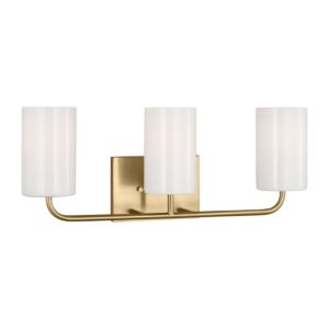 Rhett 3-Light Bathroom Vanity Light in Satin Bronze