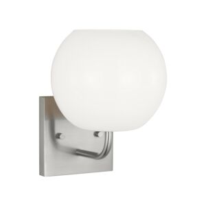 Rory 1-Light Bathroom Vanity Light in Brushed Steel