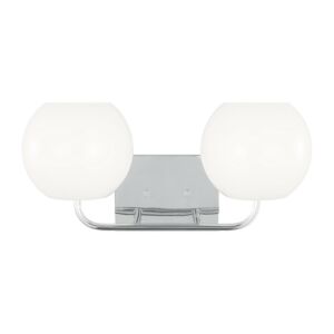 Rory 2-Light Bathroom Vanity Light in Chrome