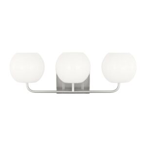 Rory 3-Light Bathroom Vanity Light in Brushed Steel