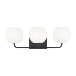 Rory 3-Light Bathroom Vanity Light in Midnight Black