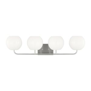 Rory 4-Light Bathroom Vanity Light in Brushed Steel