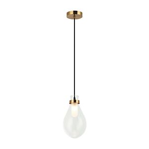 Seranna 1-Light Pendant in Aged Gold Brass