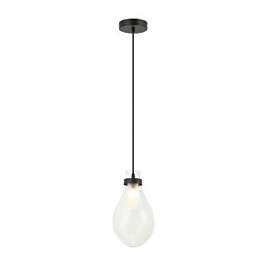 Seranna 1-Light Pendant in Matte Black