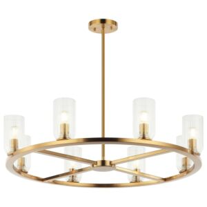 Westlock 8-Light Pendant in Aged Gold Brass