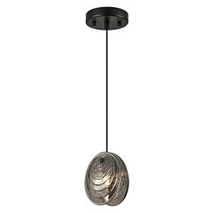 Shelly 1-Light LED Pendant in Matte Black