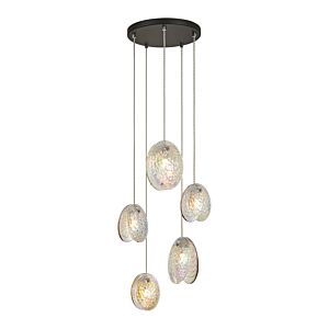 Shelly 5-Light LED Pendant in Chrome