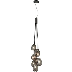 Shelly 8-Light LED Pendant in Matte Black