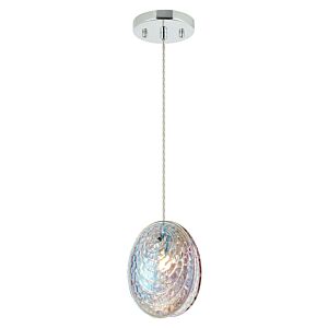 Shelly 1-Light LED Pendant in Chrome