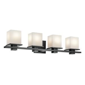 Tully 4-Light Bathroom Vanity Light in Black