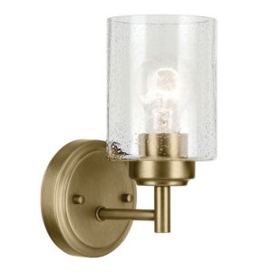 Winslow 1-Light Wall Sconce in Natural Brass