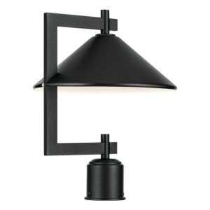 Ripley 1-Light Outdoor Post Mount in Black