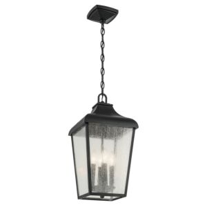 Forestdale 4-Light Outdoor Pendant in Textured Black