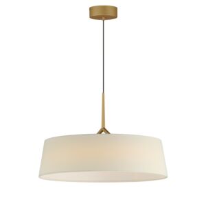 Paramount 1-Light LED Pendant in Natural Aged Brass