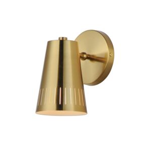 Helsinki 1-Light Wall Sconce in Natural Aged Brass