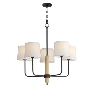 Bozeman 5-Light Chandelier in Natural Wood