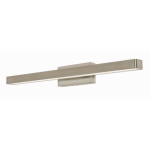 Brock LED Bathroom Vanity Light in Satin Nickel