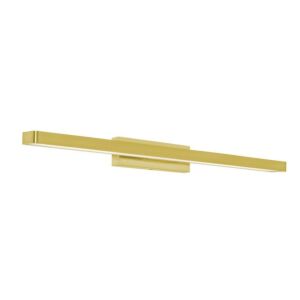 Brock LED Bathroom Vanity Light in Satin Brass